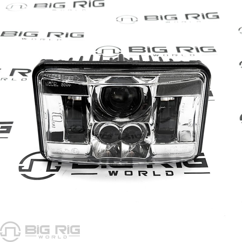 Headlight - 8800 EV2 4x6 LED LB Chrome 0551371 - JW Speaker