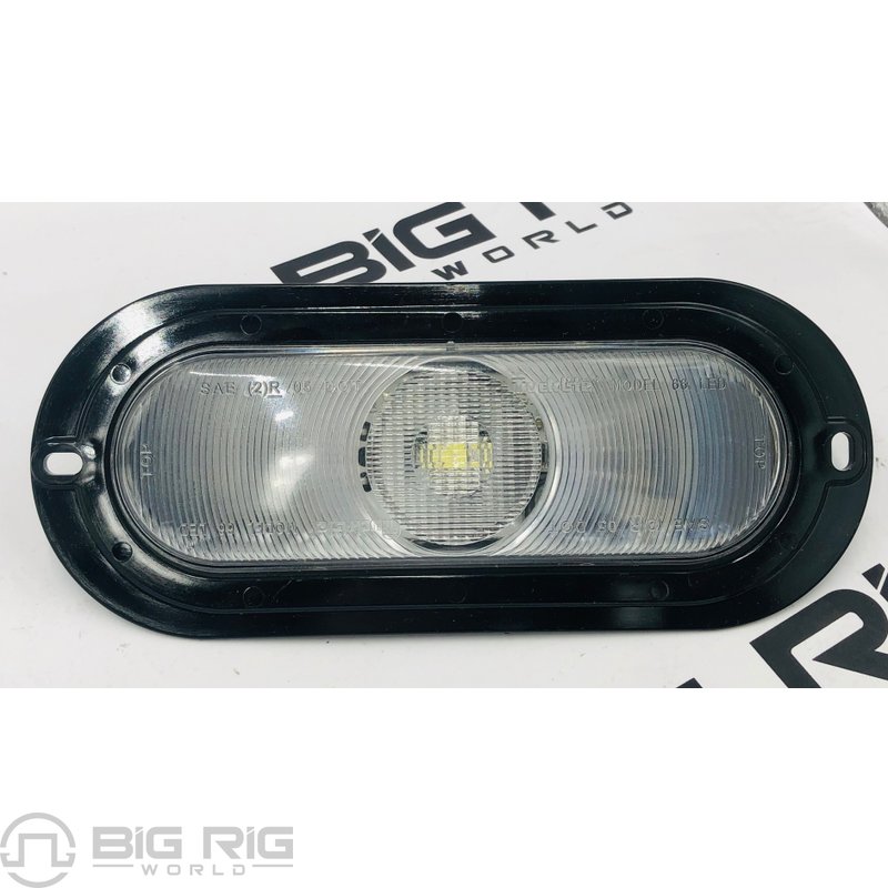 LED Supper 66 Single Diode Backup Lamp And Flange 66206C - Truck Lite