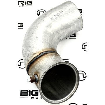 Multi-Bend Exhaust Pipe Aluminized Steel 5in FLG/OD M66-1007 - Paccar