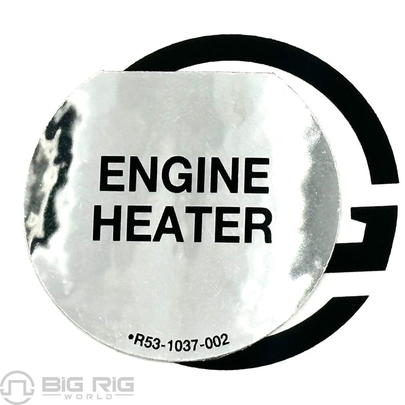 Decal - RECPT Cover R53-1037-002 - Kenworth