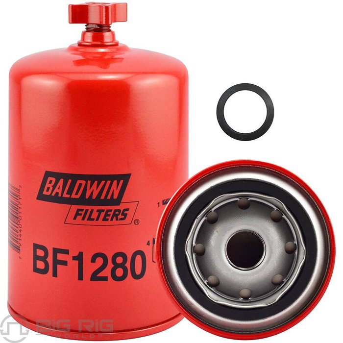 Separator - Fuel/Water, Spin-On W/Drain BF1280 - Baldwin Filters