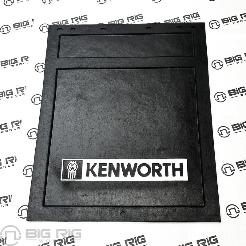 White Kenworth Heavy Duty Rubber Mudflap 24 x 30 inches PAC24X30R12BMW - Kenworth
