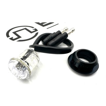 Round Auxiliary Light 3/4 In. Clear White Lens M09300WCL - Maxxima