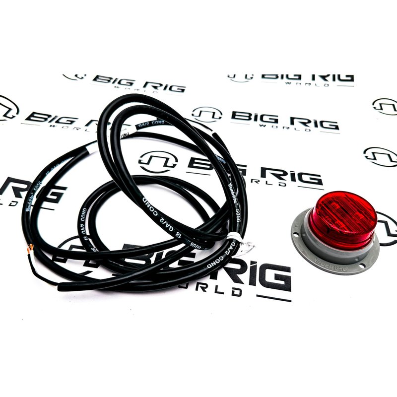 LED European Surface Lamp Kit 10 Volt, Red 30061R - Truck Lite