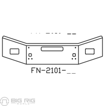 Chrome Steel Bumper FN2101-25 - Valley Chrome