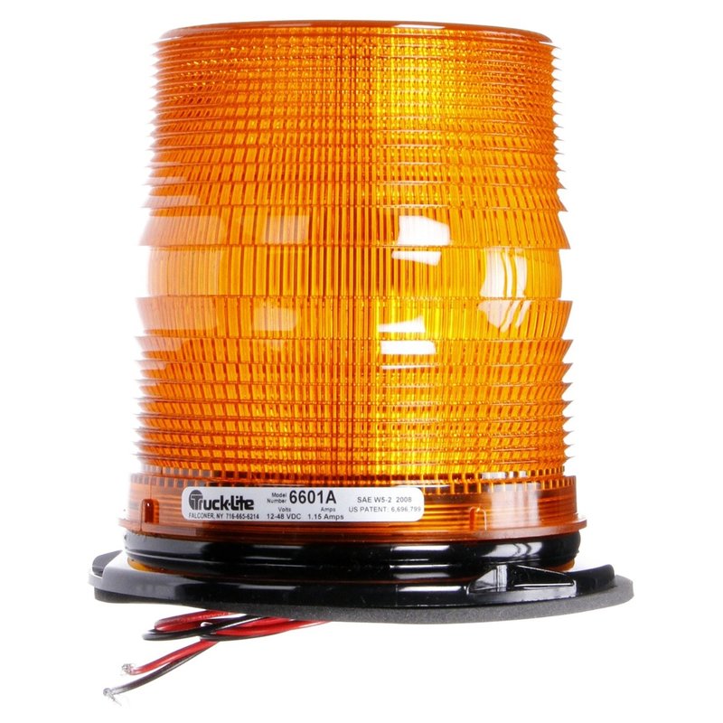 Medium Profile Strobe Light Permanent Mount 6601A - Truck Lite