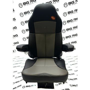 Legacy Silver Seat Two Tone (Black and Gray Leather) w/ Arms & Heat 188121MWH1165 - Seats Inc.