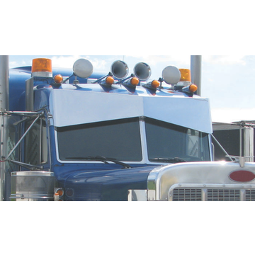 Peterbilt 14 In. Bowtie High & Low Roof Sunvisor TSUN-P1 - Trux Accessories