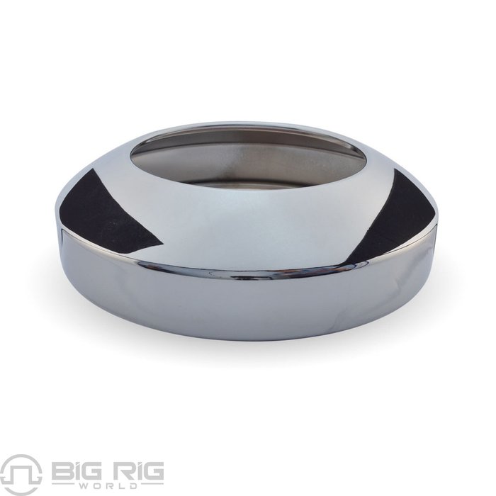 Rear Hubcap - Rear 8 In. Chrome W/Hubometer Hole THUB-858H - Trux Accessories