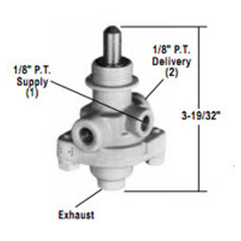 RD-3 Push Type Control Valve 286211 - Bendix