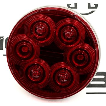 Stop / Tail / Turn Light Red, Round 4 In. 6 LED M42346R - Maxxima