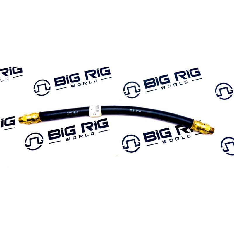 1/2-inch Air Brake Hose Assembly 18-inch with 3/8-inch Swivel Fittings 454018 - Tramec Sloan
