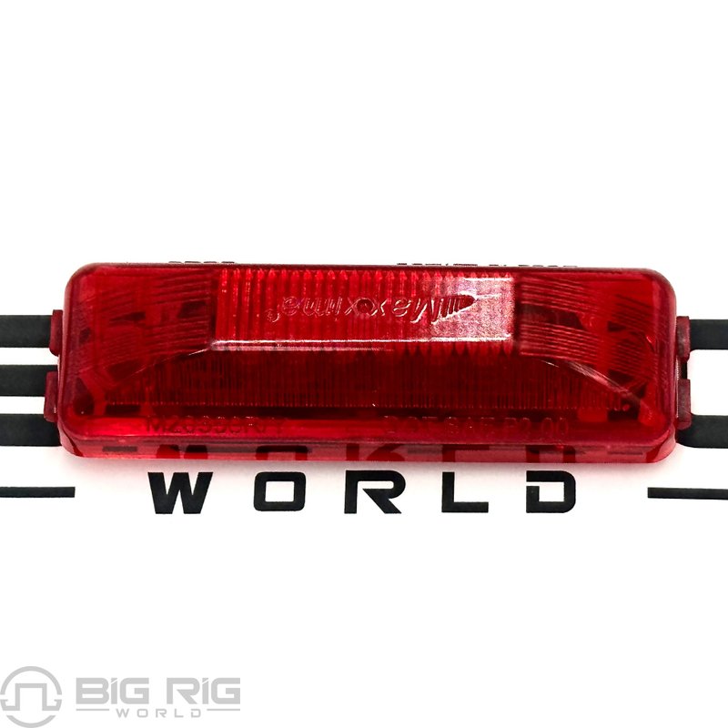 Clearance Marker 4 In. Red Rectangular 2 Pin Light M20350R - Maxxima