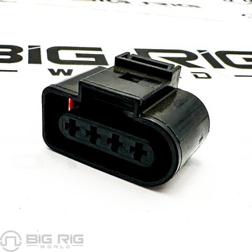 Plug - 4 Cavity, Junior Power Time Sealed, AI 638245 -2, Black 23-13149-410 - Freightliner