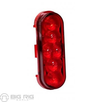 6 LED Oval Stop/Tail/Turn Light M63346R - Maxxima