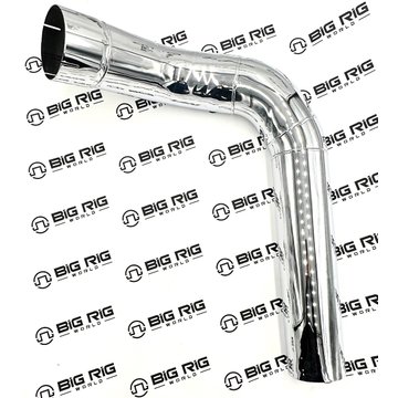 Pipe - Exhaust Mbend 5 inch Chrome M66-3208R-C - Kenworth