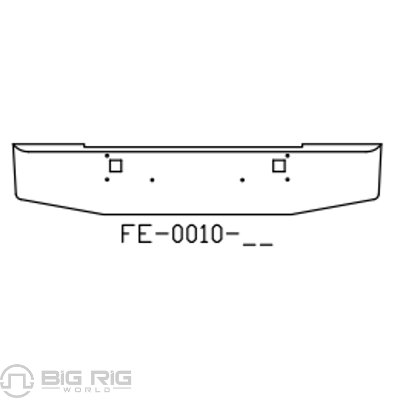 Chrome Steel Bumper FE0010-02 - Valley Chrome