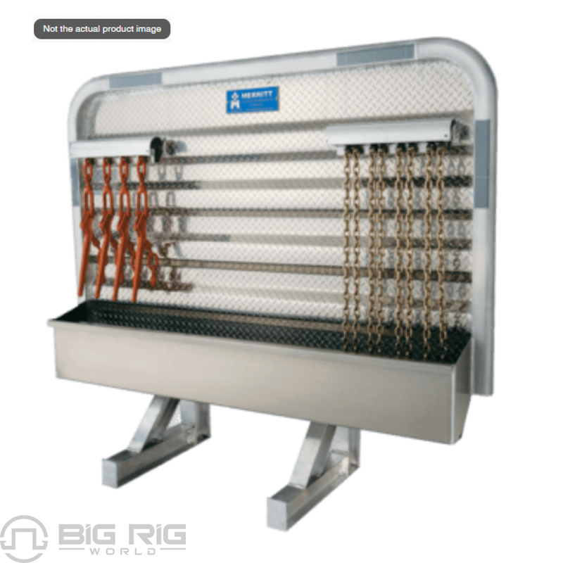 Cab Rack W/Chain Lockers and Tray Lid 68x26x86 319C-0282 - Merritt Equipment