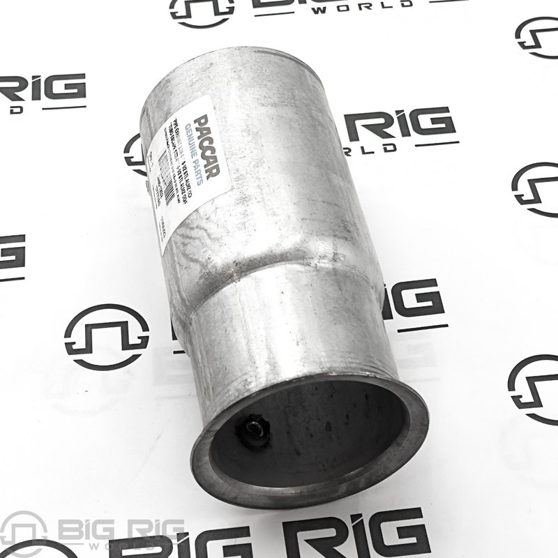 Straight Exhaust Pipe Aluminized Steel 4in-3.5 OD/FL M66-1202 - Paccar
