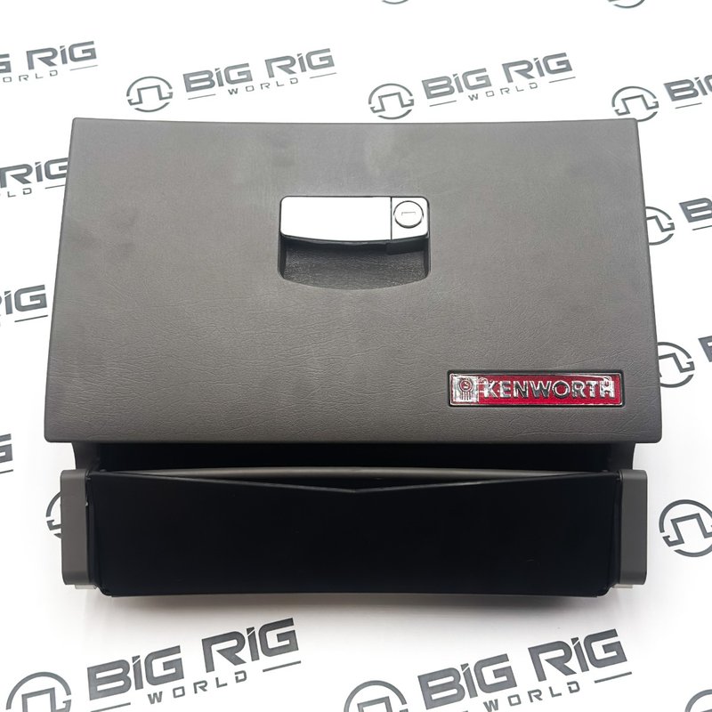 Glove Box Door Assembly, Gray, Satin Silver Handle S25-1021-311101100 - Kenworth