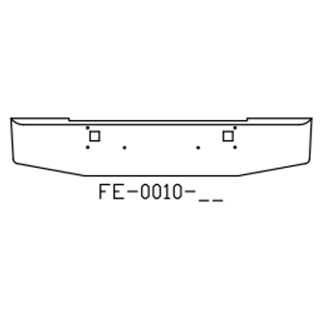 Chrome Steel Bumper FE0010-02 - Valley Chrome