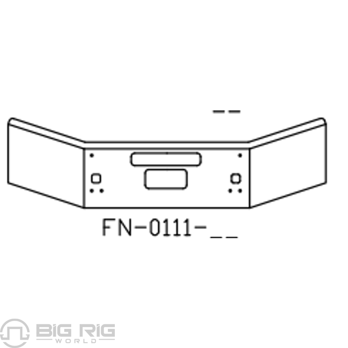 Chrome Steel Bumper FN0111-25 - Valley Chrome
