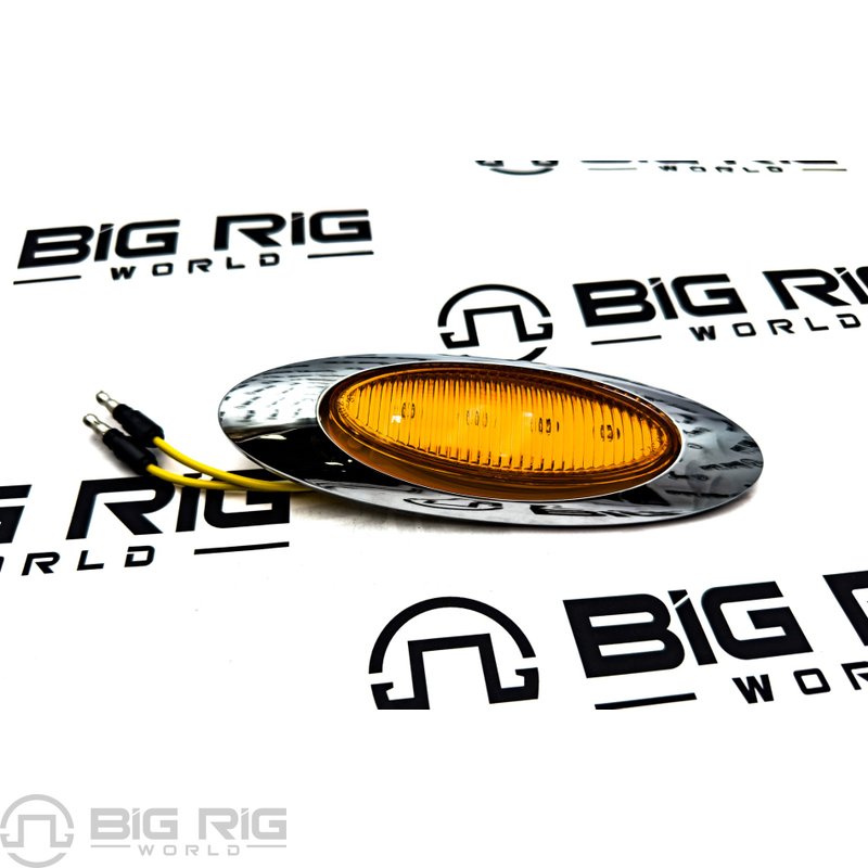 4-LED Yellow Clearance/Marker Light with Bezel 00212335P - Optronics