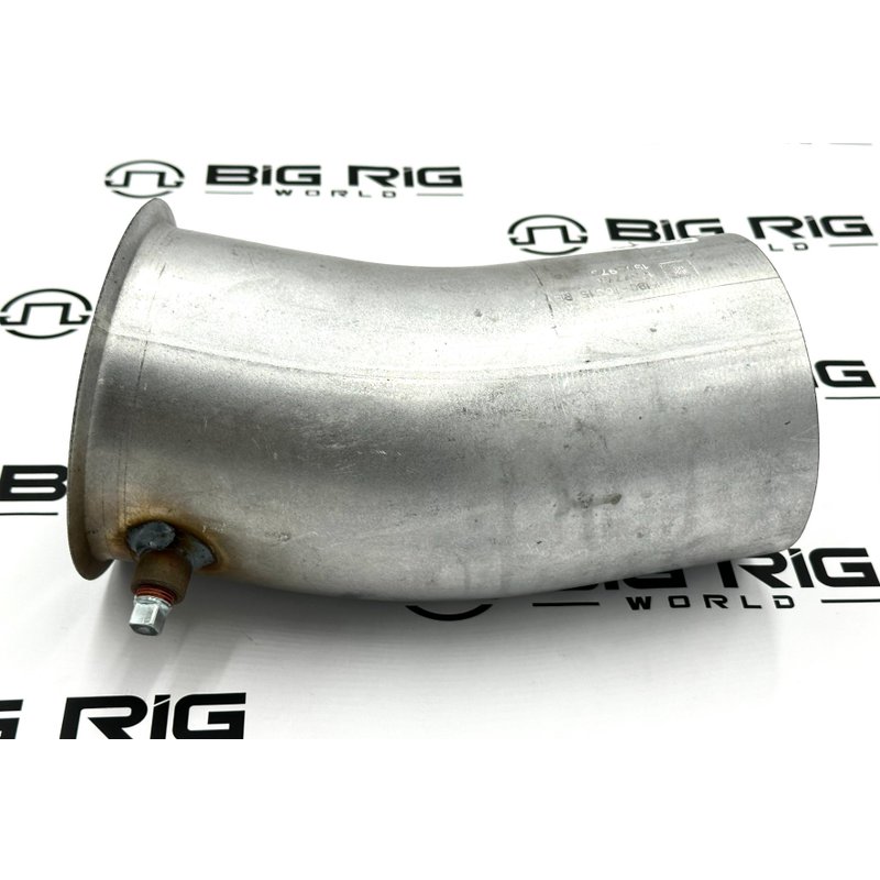 Pipe - Exhaust 22Deg 5 In. STL ALMZ FLG/OD K180-16515 - Kenworth