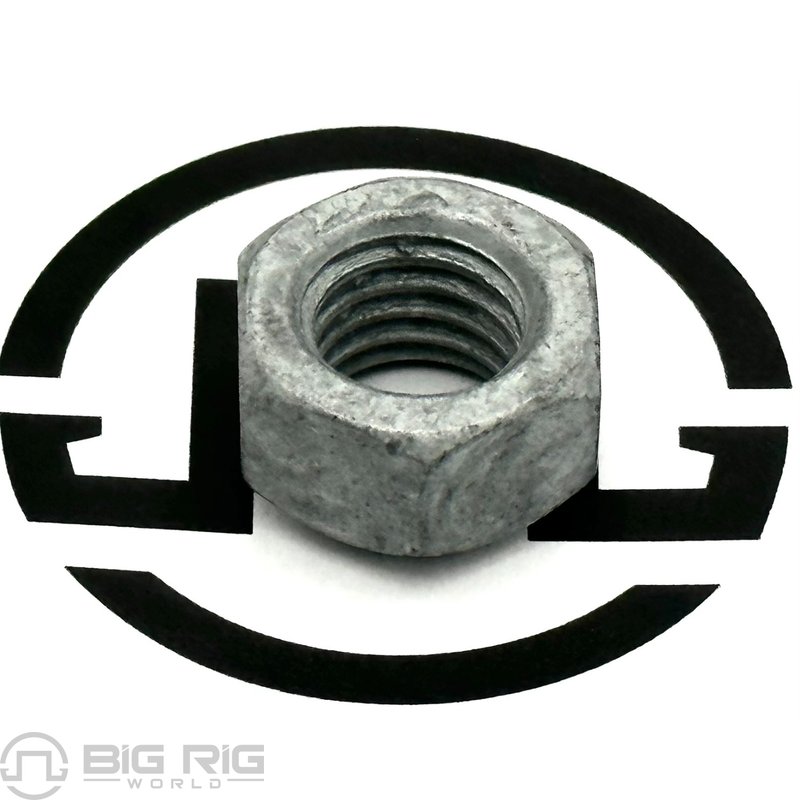 Hexagonal Nut, PT, 1/2 - 13, Grade C, Aluminum And Zinc Alloy, .448 23-13833-108 - Freightliner