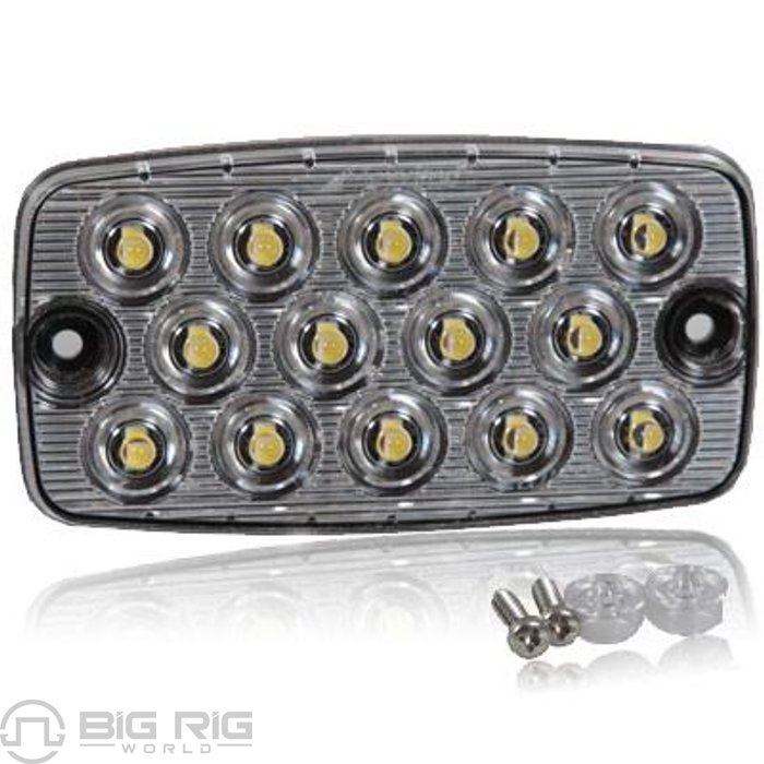 Surface Mount Low Profile 0.4 In. Ultra Thin LED Light - White Back-Up/Courtesy M42206 - Maxxima