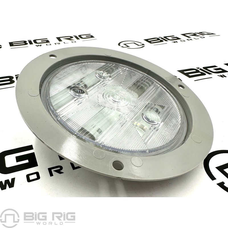 LED Super 44 Backup 6 Diode Lamp and Gray Flange 44344C - Truck Lite