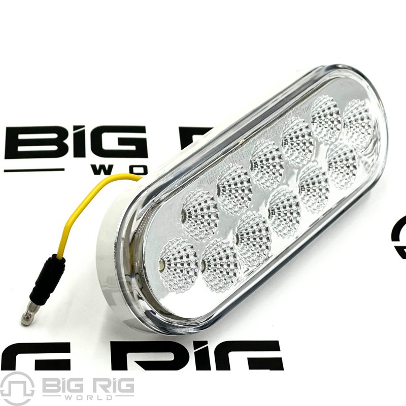 Red Stop Turn Tail to White Back Up Oval Light (12 Diodes) TLED-OX60R - Trux Accessories