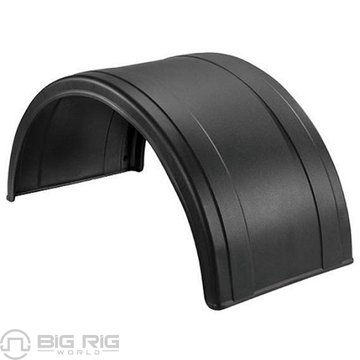 76 In. Black Poly Single Axle Fender TFEN-S17 - Trux Accessories