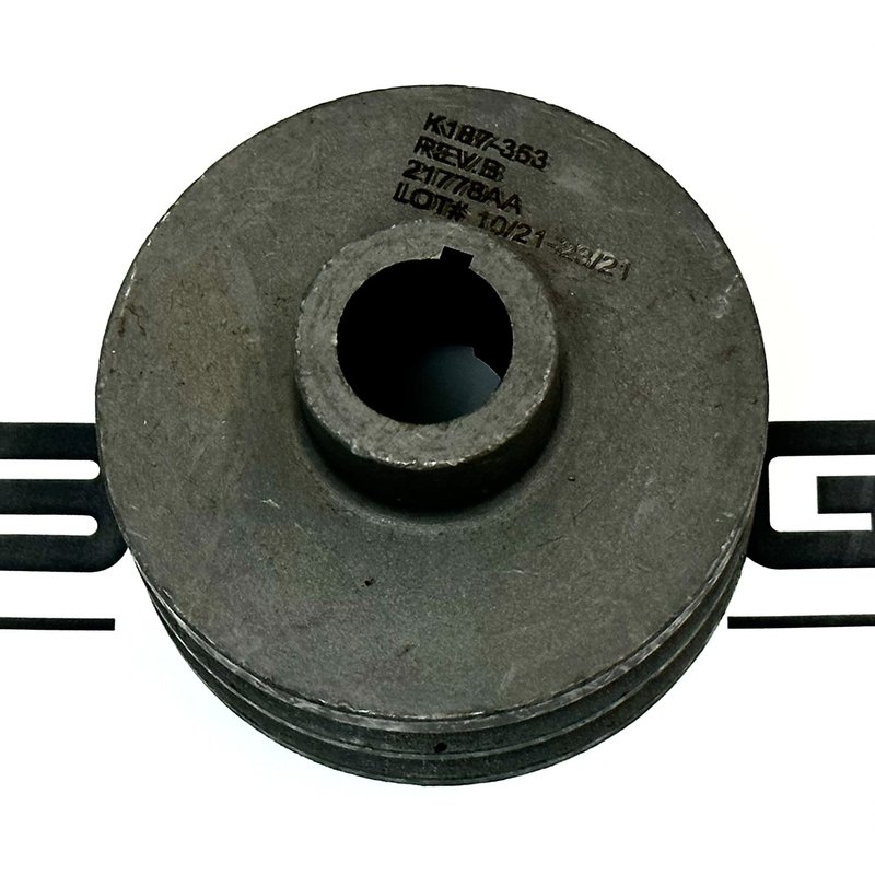 Alternator Pulley 3-5/8X2.37TX2 Grooves K187-353 - Kenworth