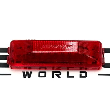 Clearance Marker 4 In. Red Rectangular 2 Pin Light M20350R - Maxxima