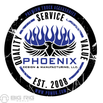 Sleeper EXT Panel W/O Lower Fairings,  Round 3/4 In. LED Lights, T660 B962013 - Phoenix