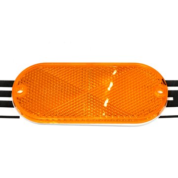 Oval Two Hole Reflector, Yellow 54A - Truck Lite