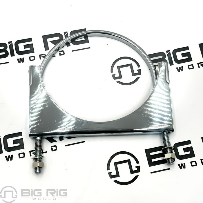 6 Inch Chrome U-Bolt Exhaust Clamp 10291 - United Pacific