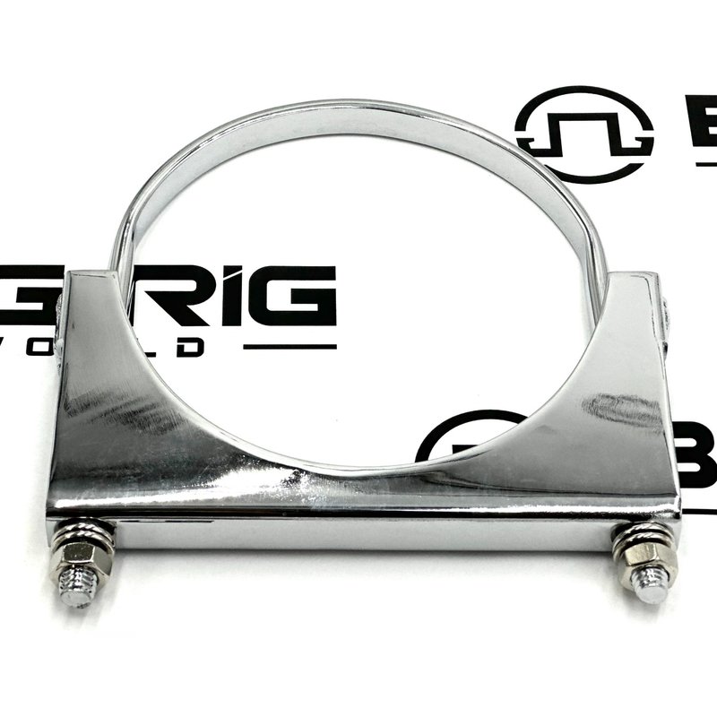 5 Inch Chrome U-Bolt Exhaust Clamp 10290 - United Pacific