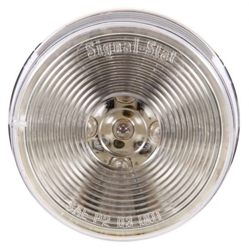 LED Signal Stat Clearance/Marker 2 1/2-inch Round Lamp Clear Lens 1051A - Truck Lite