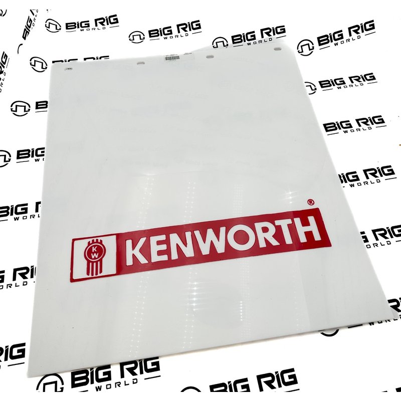 Mudflap Poly White 24X27 KW Logo K213-2510 - Paccar