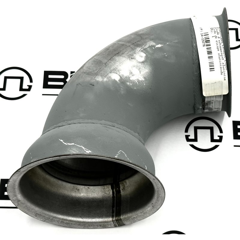 Pipe - Exhaust 90 DEG 4 In. STL ALMZ FLG/FLG 14-15076 - Peterbilt