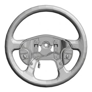 Steering Wheel Assembly 18 inch 4 spoke S91-1012-100 - VIP
