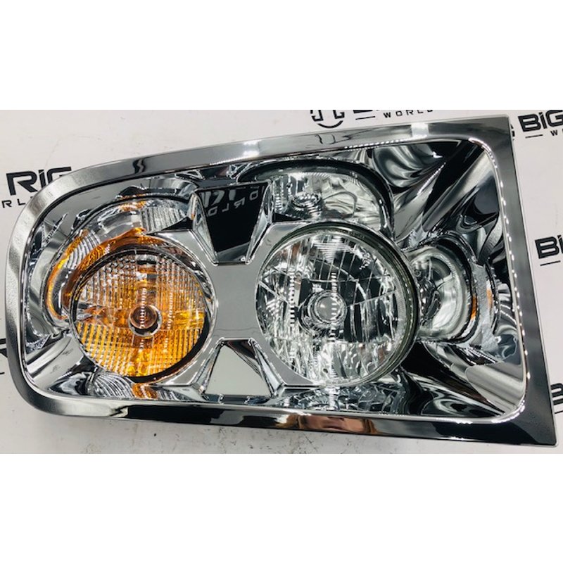 Headlamp - Chrome Bezel, LH A06-88613-010 - Freightliner