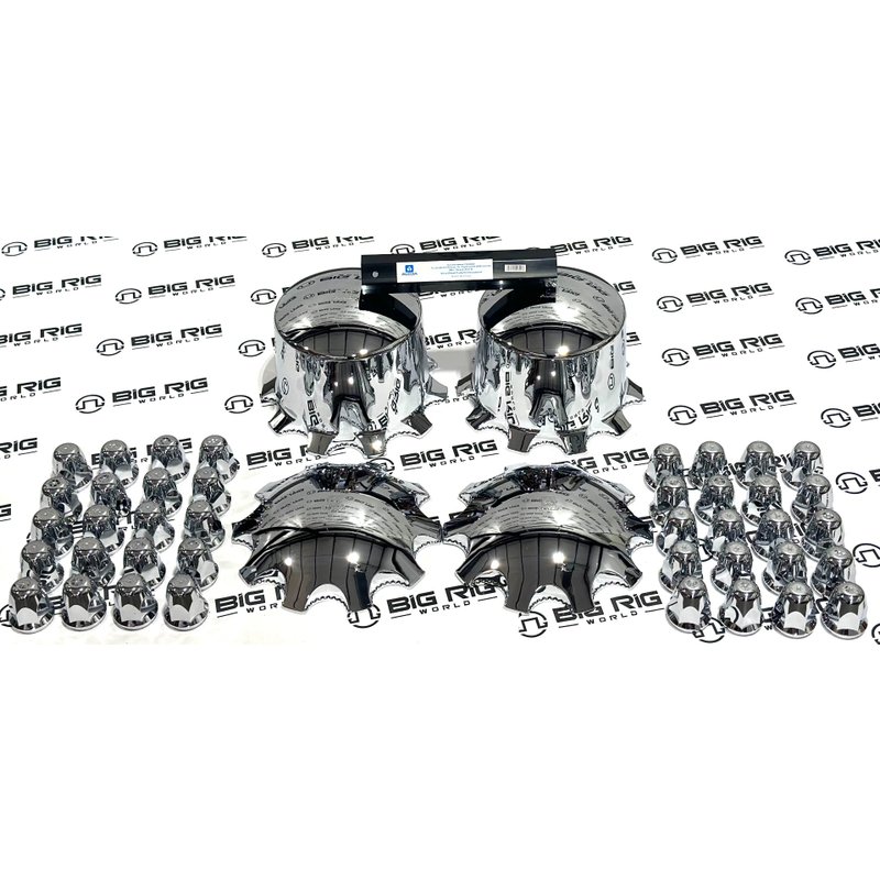 Alcoa Chrome Multi-Piece Front and Single Rear Axle Kit 076185-077185K1T - Alcoa