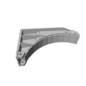 Bracket - Fuel Tank 26 In. Cast Aluminum 11-04855M000 - Peterbilt