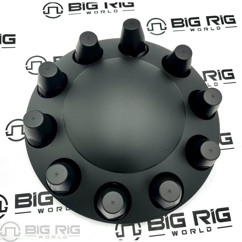 Dome Front Axle Cover With 33mm Standard Thread-On Nut Covers - Matte Black (Color Box) 10334 - United Pacific