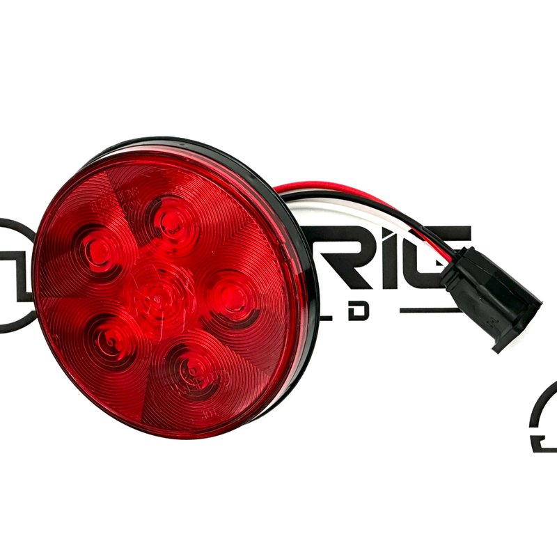 LED Super 44 S/T/T 6 Diode Lamp Hard with Pl-3 Adapter 44351R - Truck Lite