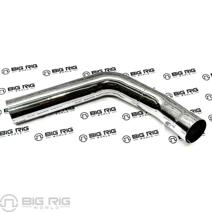 Exhaust Pipe - Multi-Bend 5 inch Chrome Polished - LH M66-3209C - Kenworth