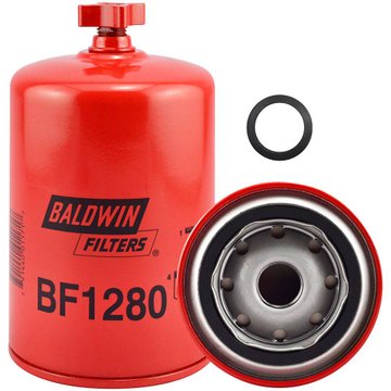 Separator - Fuel/Water, Spin-On W/Drain BF1280 - Baldwin Filters